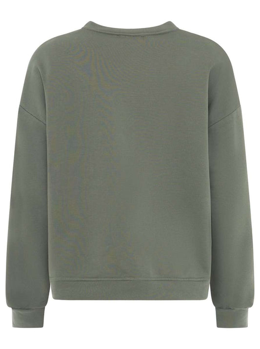💕 Zwillingsherz Sweatshirt "Patch & Herz" Sweater Olive