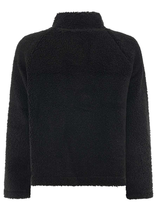 💕 Zwillingsherz Teddyfleece Jacke "Dress" Schwarz