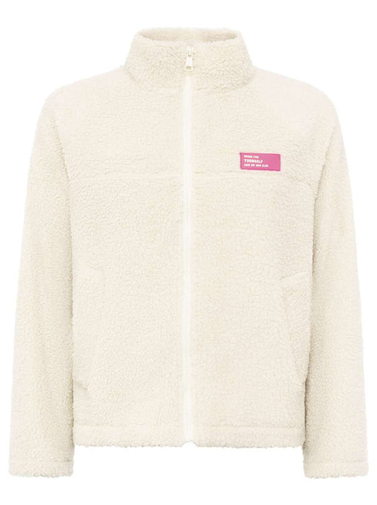 💕 Zwillingsherz Teddyfleece Jacke "Dress" Wollweiß