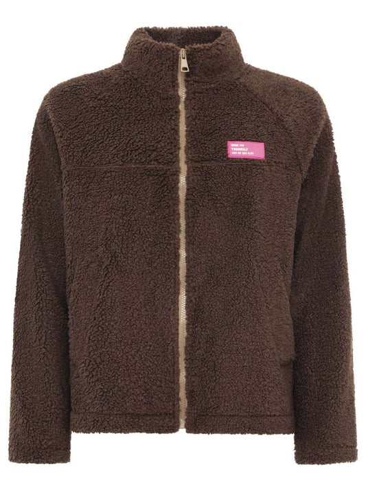 💕 Zwillingsherz Teddyfleece Jacke "Dress" Braun