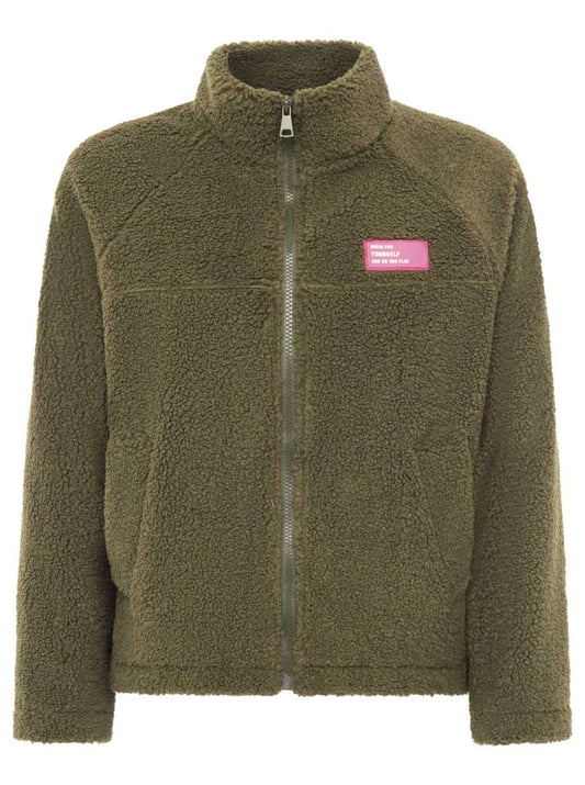 💕 Zwillingsherz Teddyfleece Jacke "Dress" Khaki