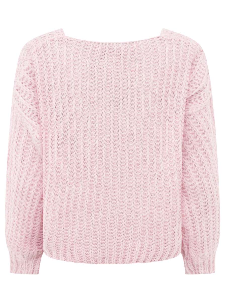 💕 Zwillingsherz Pullover "Große Maschen" Rosa