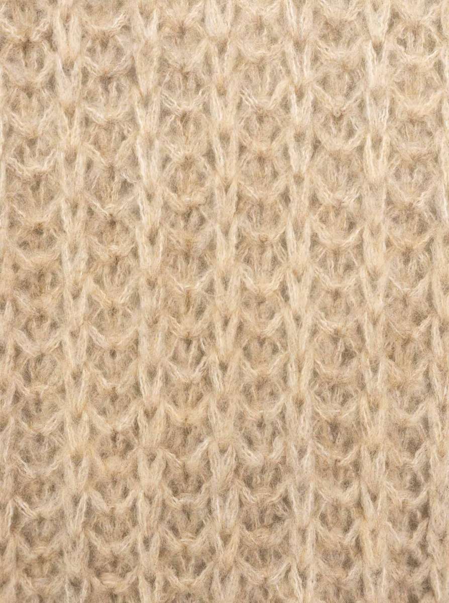 💕 Zwillingsherz Pullover "Große Maschen" Beige