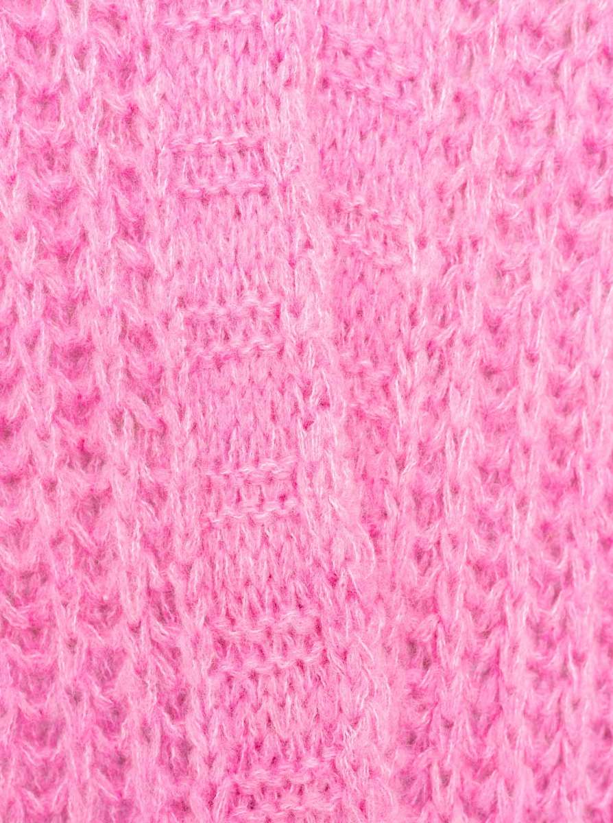 đź’• Zwillingsherz Cardigan "Grobe Maschen" Strickjacke Pink