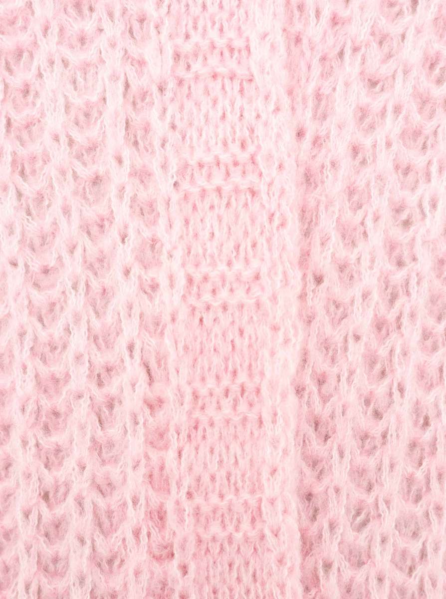 đź’• Zwillingsherz Cardigan "Grobe Maschen" Strickjacke Rosa