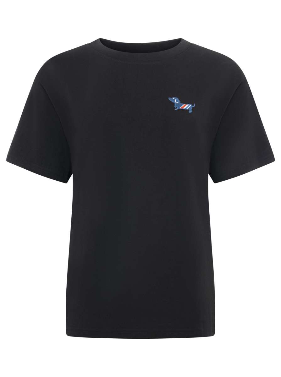 💕 Zwillingsherz Shirt 100 % Cotton "Dackel" Baumwolle Schwarz