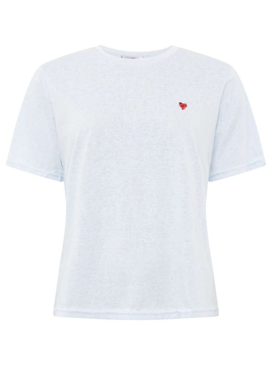 💕 Zwillingsherz Shirt "Herz" Baumwolle Hellblau