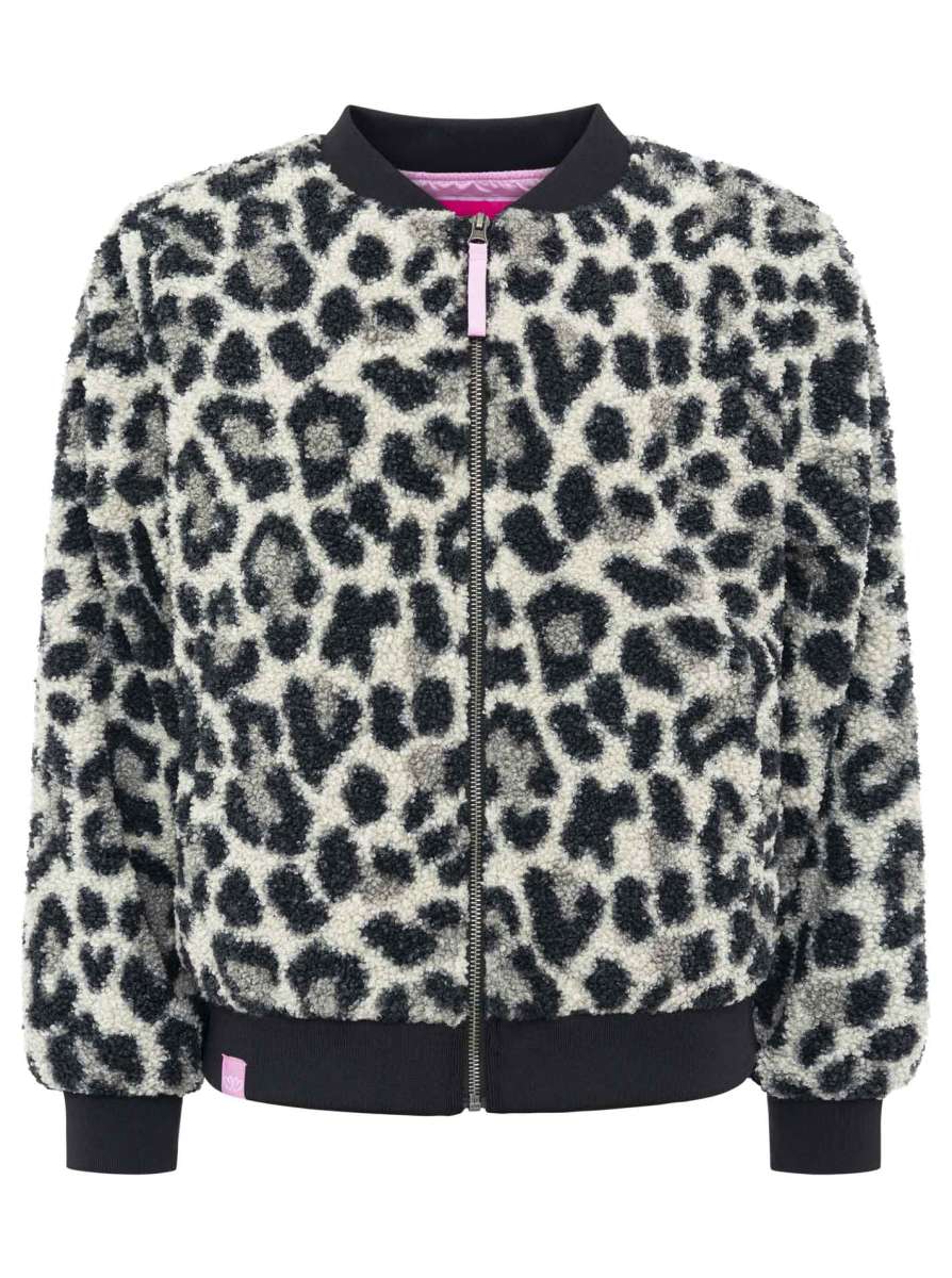 đź’• Zwillingsherz Bomberjacke Teddy "Classic Leo" Grau