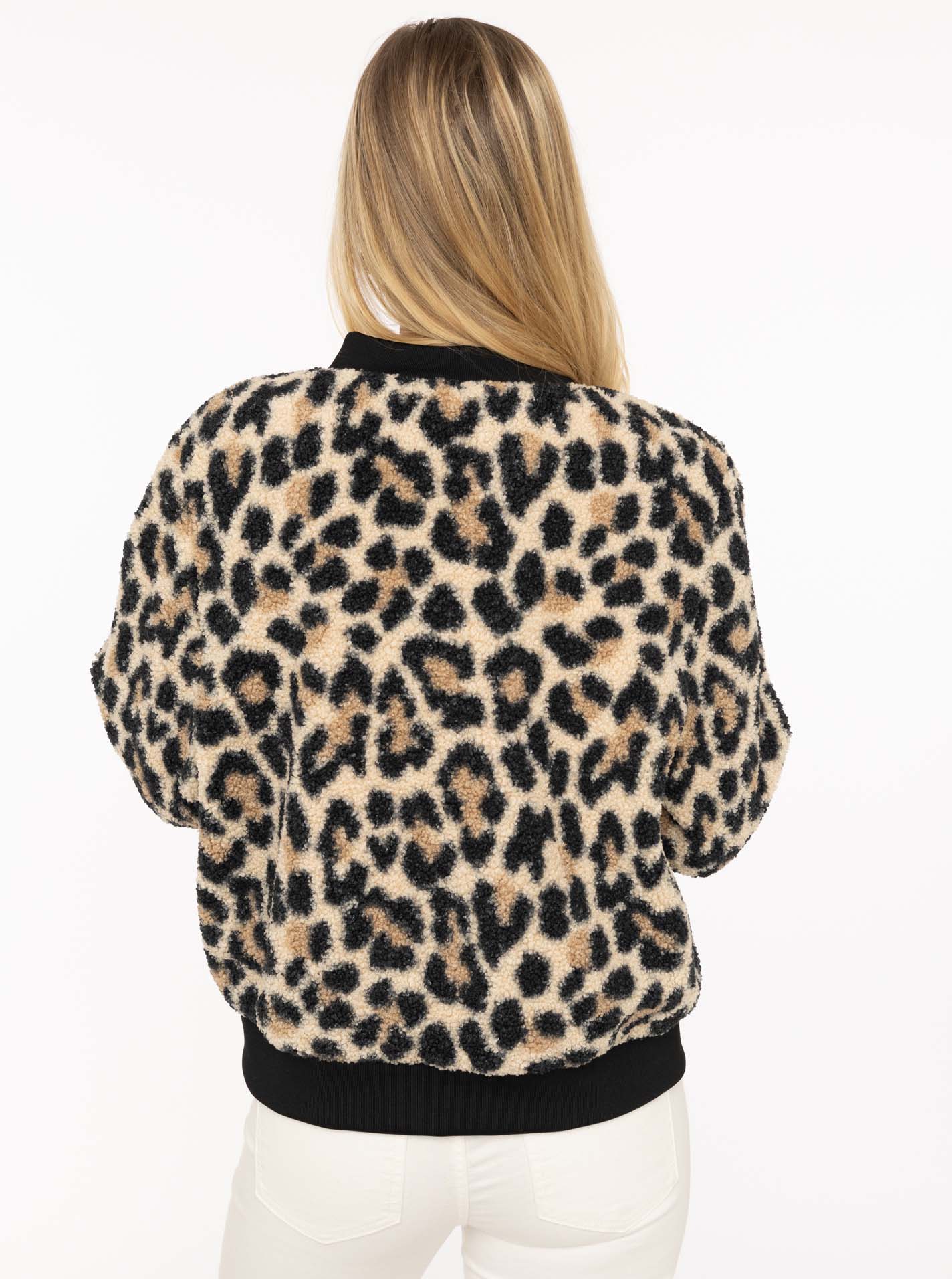 đź’• Zwillingsherz Bomberjacke Teddy "Classic Leo" Beige