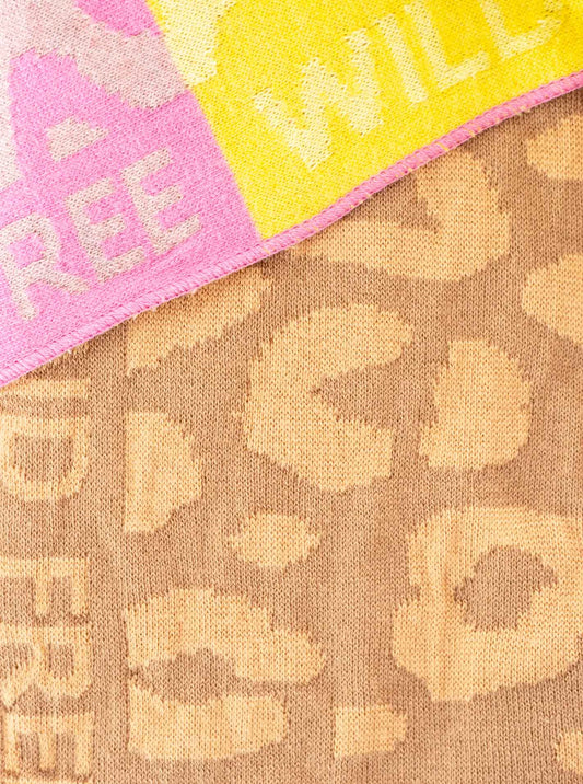 💕 Zwillingsherz Dreieckstuch "Leo Block" Baumwolle