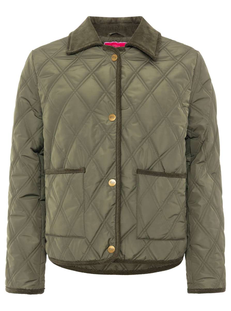 💕 Zwillingsherz Steppjacke "Classic" Khaki