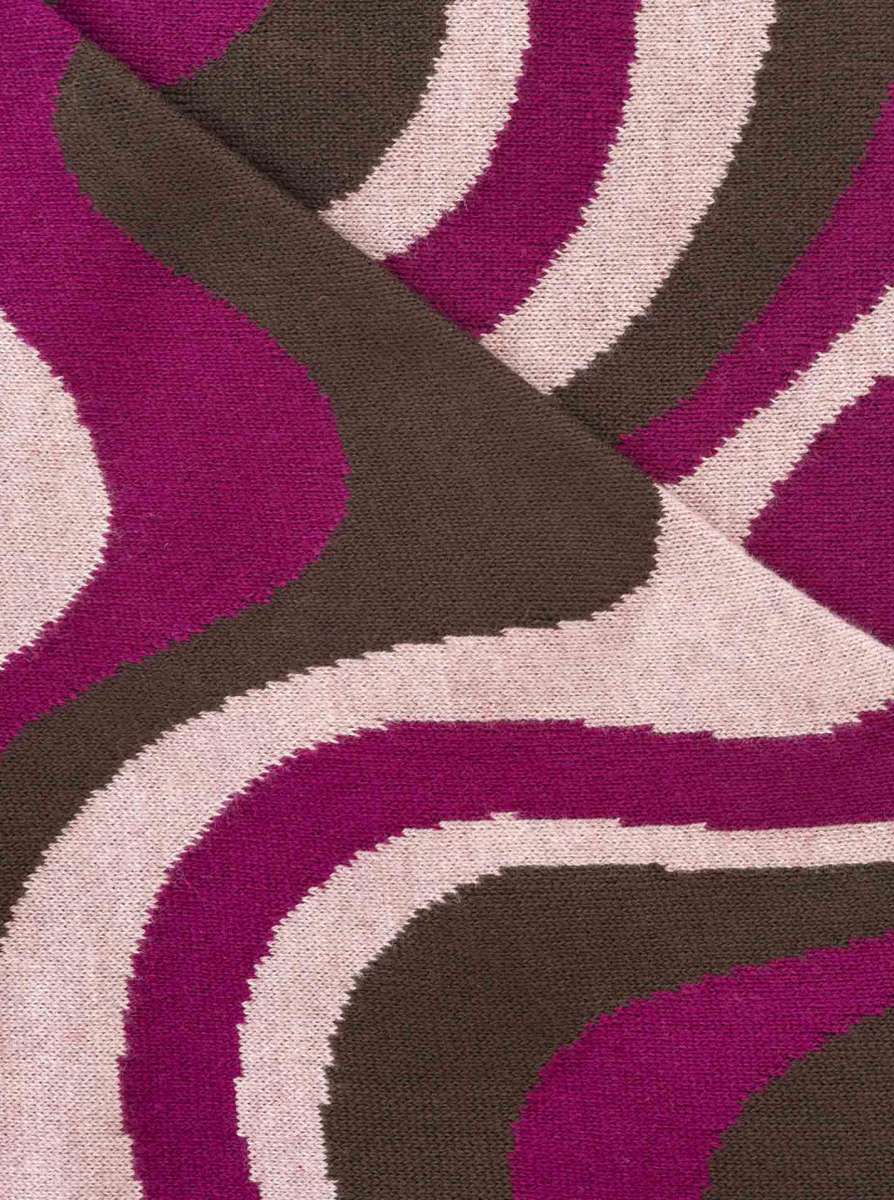 💕 Zwillingsherz Dreieckstuch "Happy Waves" Baumwolle Beere