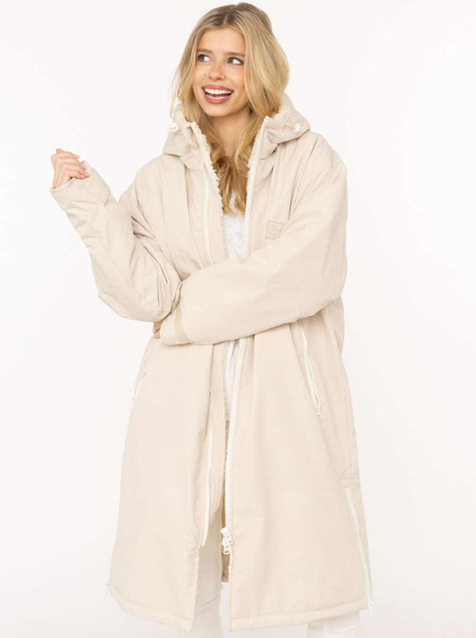 💕 Zwillingsherz Oversize "Windjacke ZH" Windmantel Hellbeige