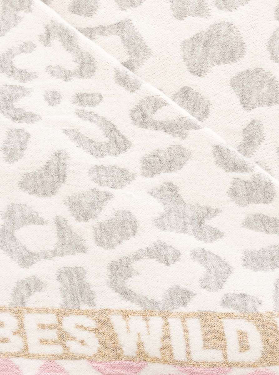 💕 Zwillingsherz Dreieckstuch "Doppel Leo" Baumwolle Hellgrau