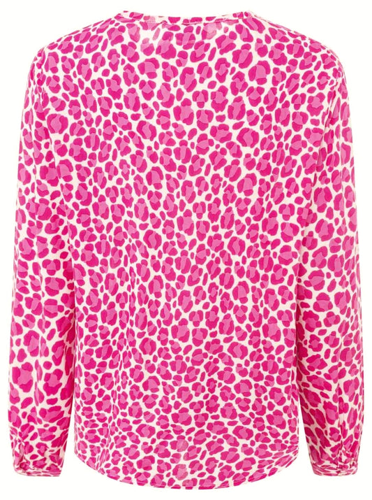 💕 Zwillingsherz Bluse "Classic Leo" 100 % Viskose Pink