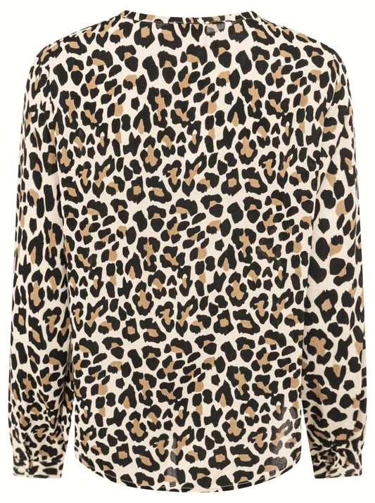 💕 Zwillingsherz Bluse "Classic Leo" 100 % Viskose Beige