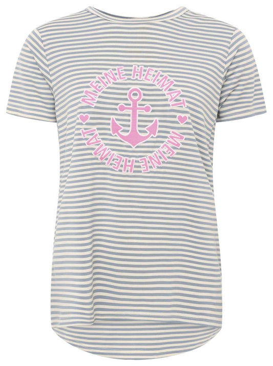 💕 Zwillingsherz Shirt "Heimat Anker" Jeansblau