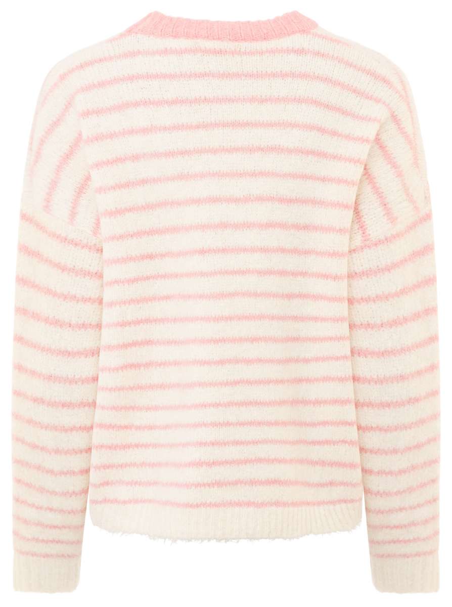 đź’• Zwillingsherz Pullover "Lemons" Rundhals Viskose Pink