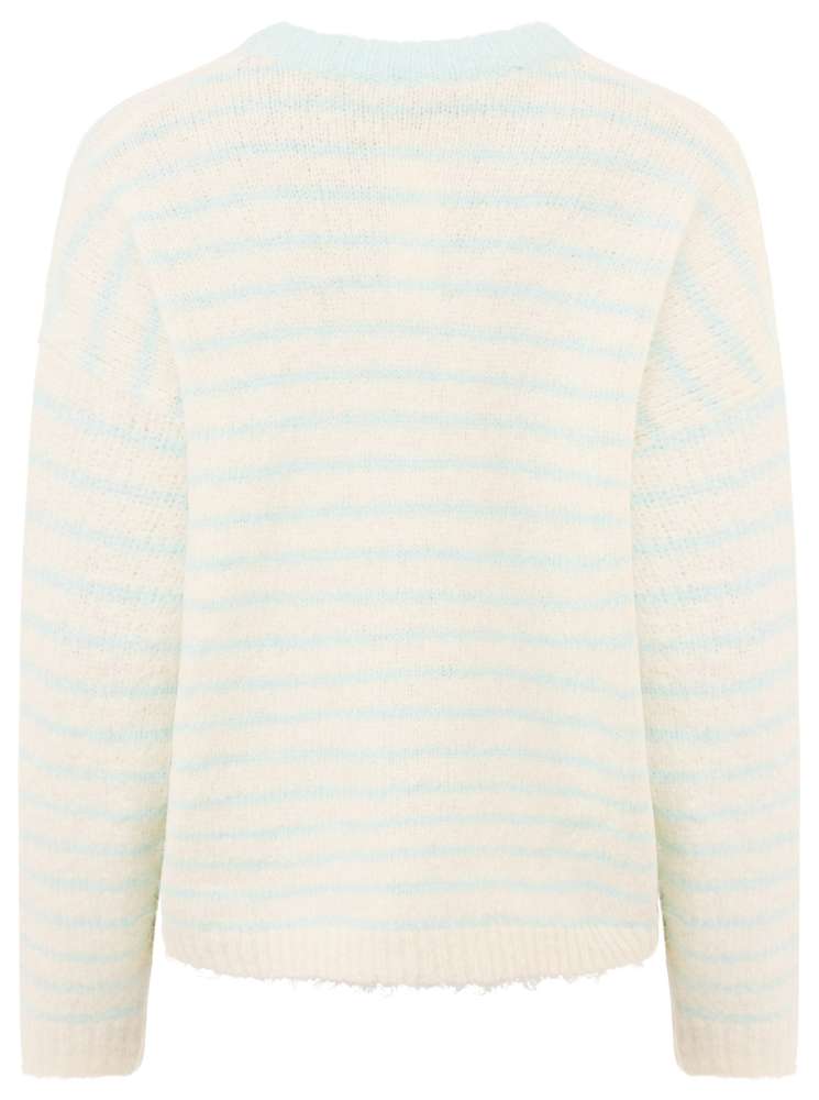 đź’• Zwillingsherz Pullover "Lemons" Rundhals Viskose Hellblau