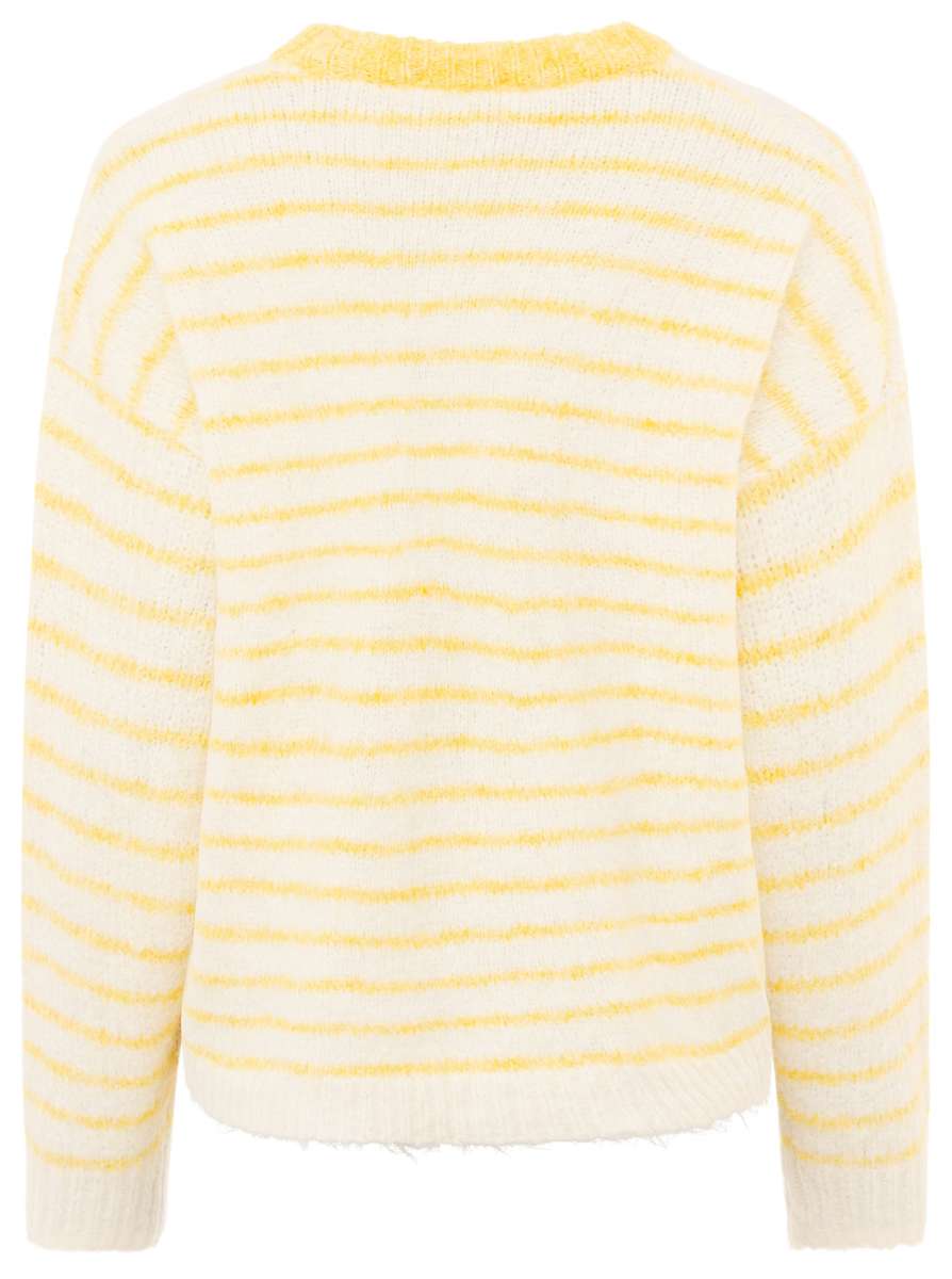 đź’• Zwillingsherz Pullover "Lemons" Rundhals Viskose Gelb
