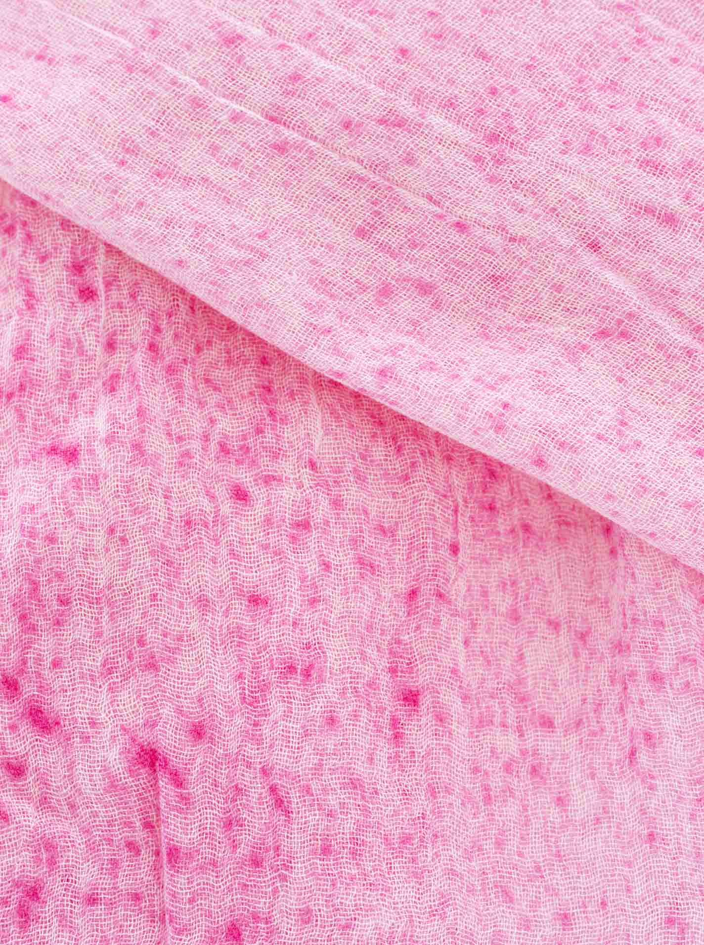 đź’• Zwillingsherz Schal Viskose "Uni Meliert" Pink