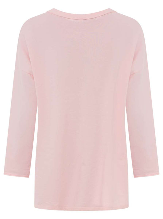 💕 Zwillingsherz Langarm Shirt "Uni Herz" BW Baumwolle Rosa