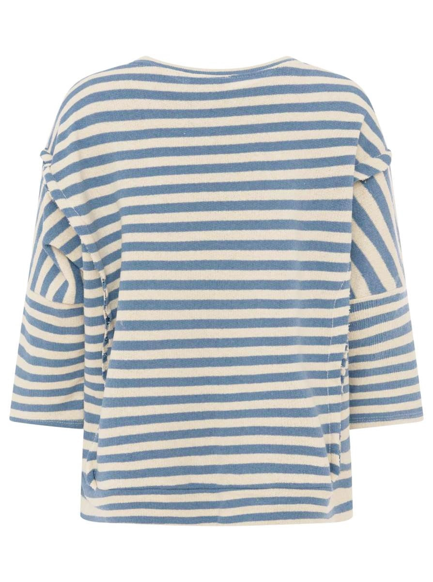 đź’• Zwillingsherz 3/4 Arm Shirt "More Amore Por Favore" BW Baumwolle Blau