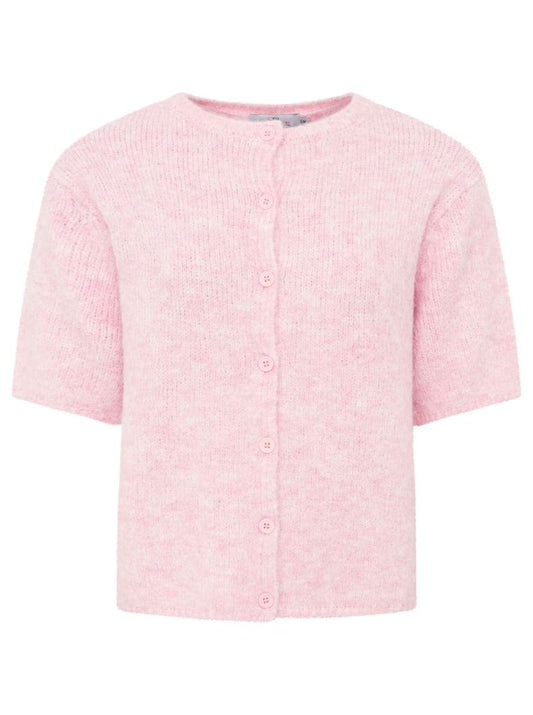💕 Zwillingsherz Cardigan Kurzarm "Cozy" Strickjacke Rosa