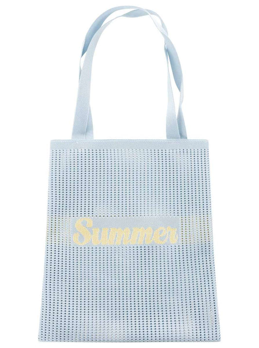 💕 Zwillingsherz Strick Shopper "Summer" Hellblau
