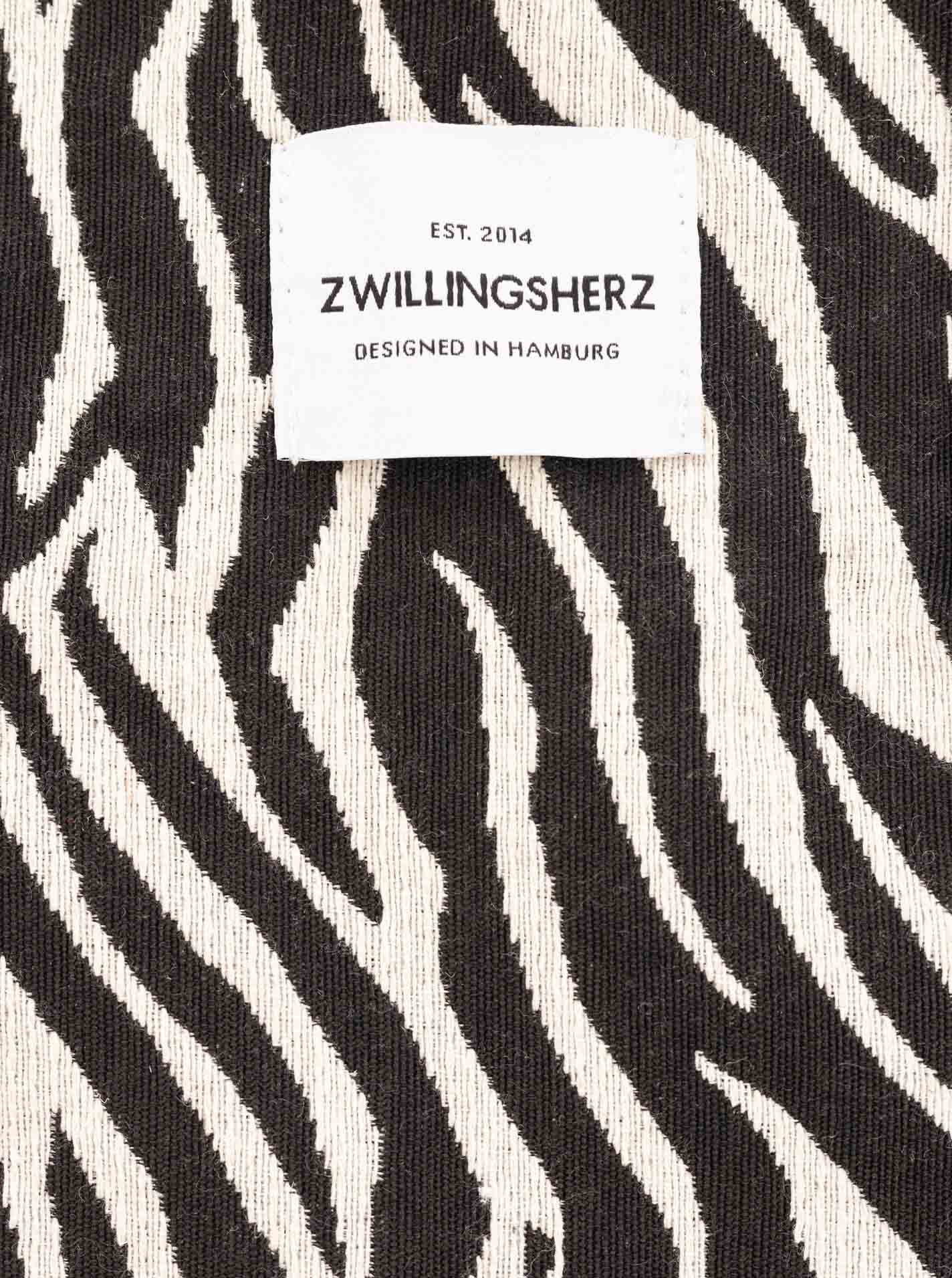 đź’• Zwillingsherz XL Shopper "Zebra" Schwarz