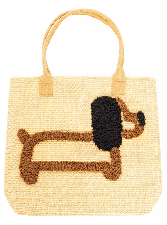 💕 Zwillingsherz XXL Shopper "The Dog" Schwarz