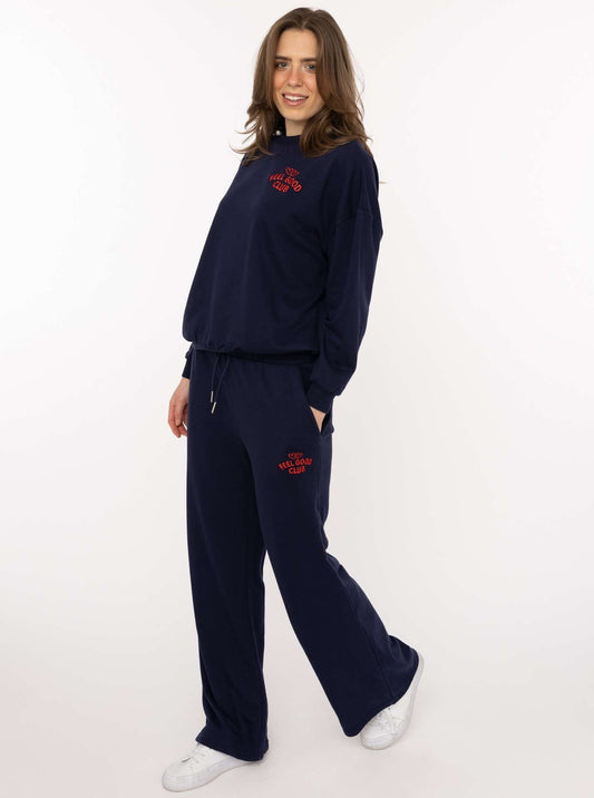 💕 Zwillingsherz Sweatshirt "Feel Good Club" Navy