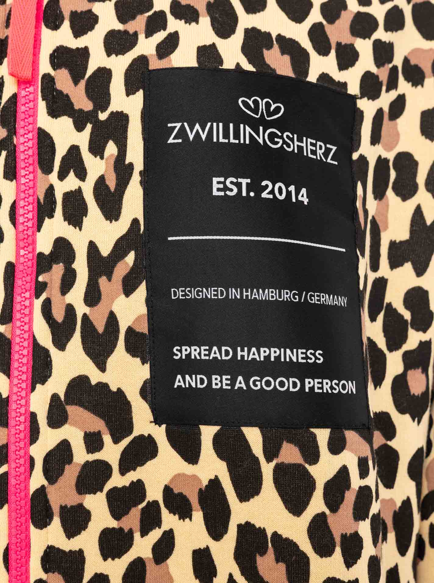 💕 Zwillingsherz Bombermantel "Leo Love" Beige