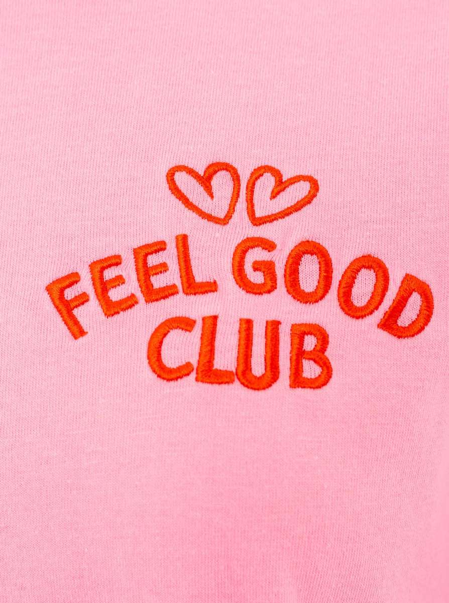 đź’• Zwillingsherz Shirt "Feel Good Club" Pink