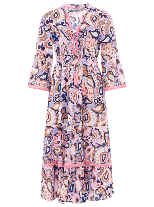 💕 Zwillingsherz Maxikleid "Paisley" Pink