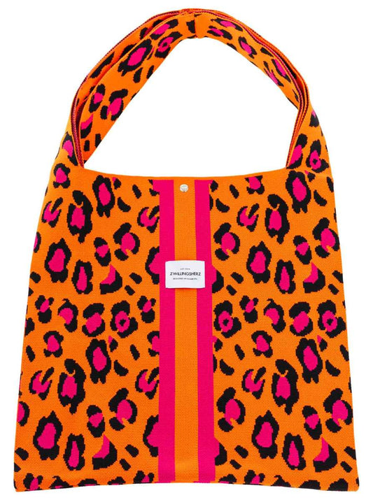 💕 Zwillingsherz Shopper "Summer Leo" Neonorange