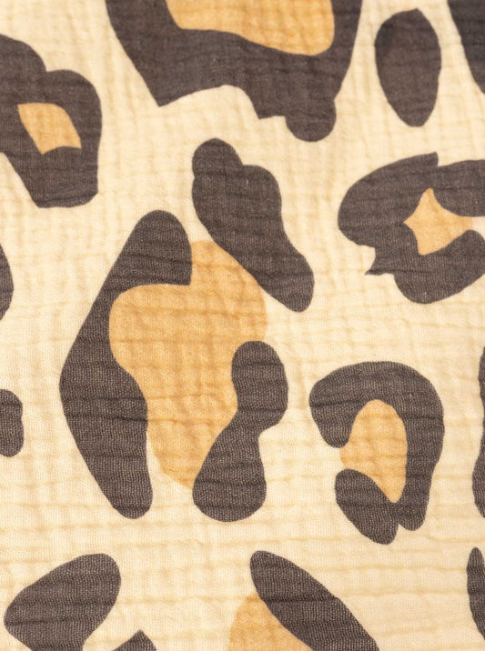 💕 Zwillingsherz Dreieckstuch "Leo" Musselin Viereck Beige