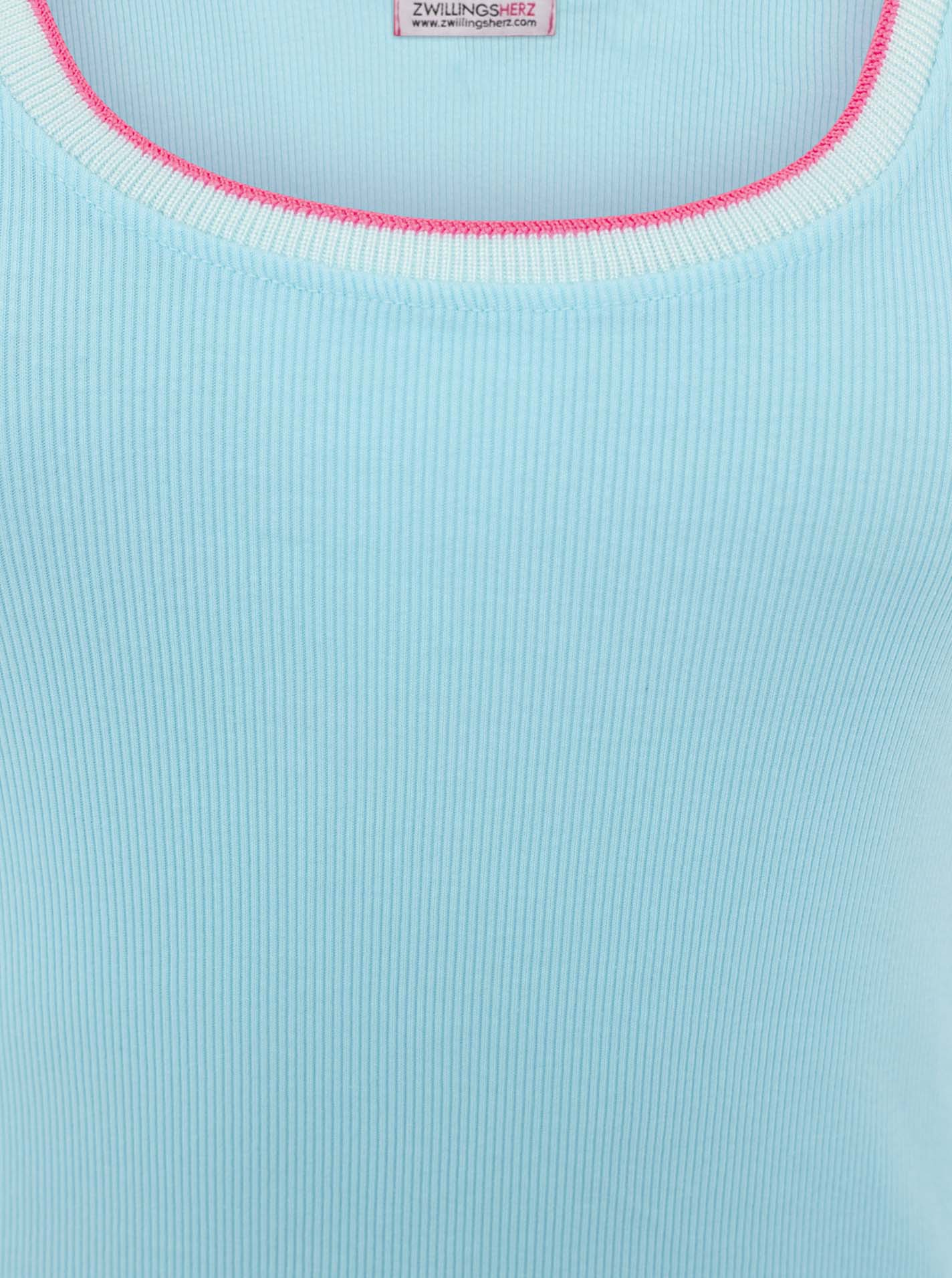 đź’• Zwillingsherz Top "Neon" Tanktop TĂĽrkis