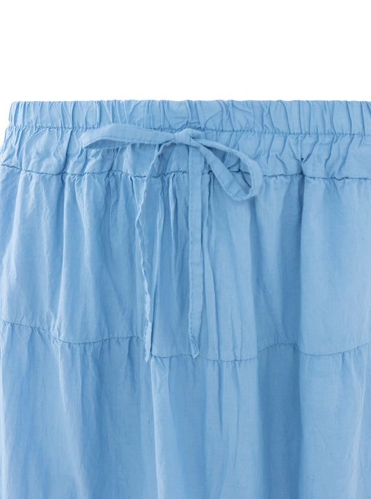 💕 Zwillingsherz Maxirock BW "Summer & Uni" Hellblau