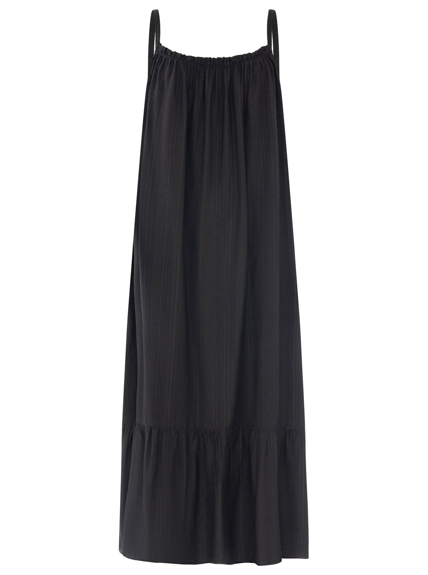 đź’• Zwillingsherz Spaghetti Kleid BW "Uni & Summer" Schwarz