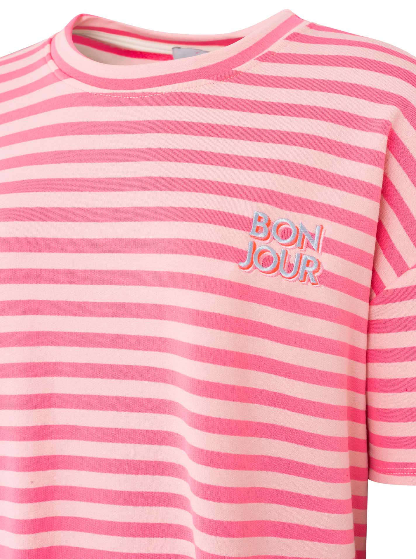 đź’• Zwillingsherz Shirt Sweat "Bonjour" Pink