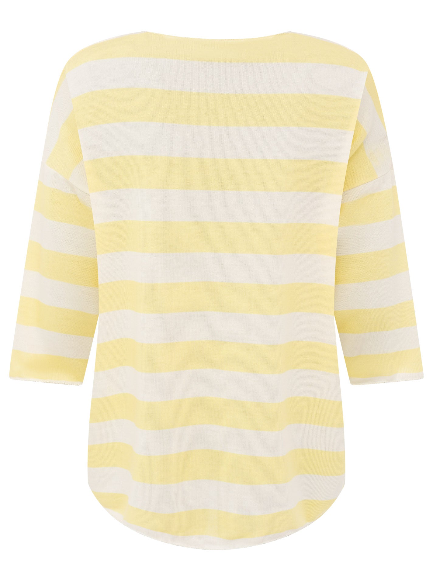 💕 Zwillingsherz Viskose Oversize Shirt "Streifen" Viskose Gelb