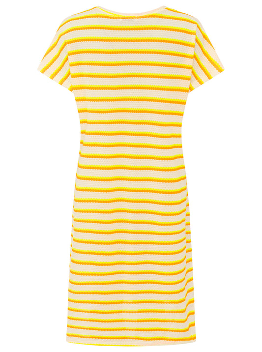 💕 Zwillingsherz Häkelkleid "Summer Lines" Neongelb