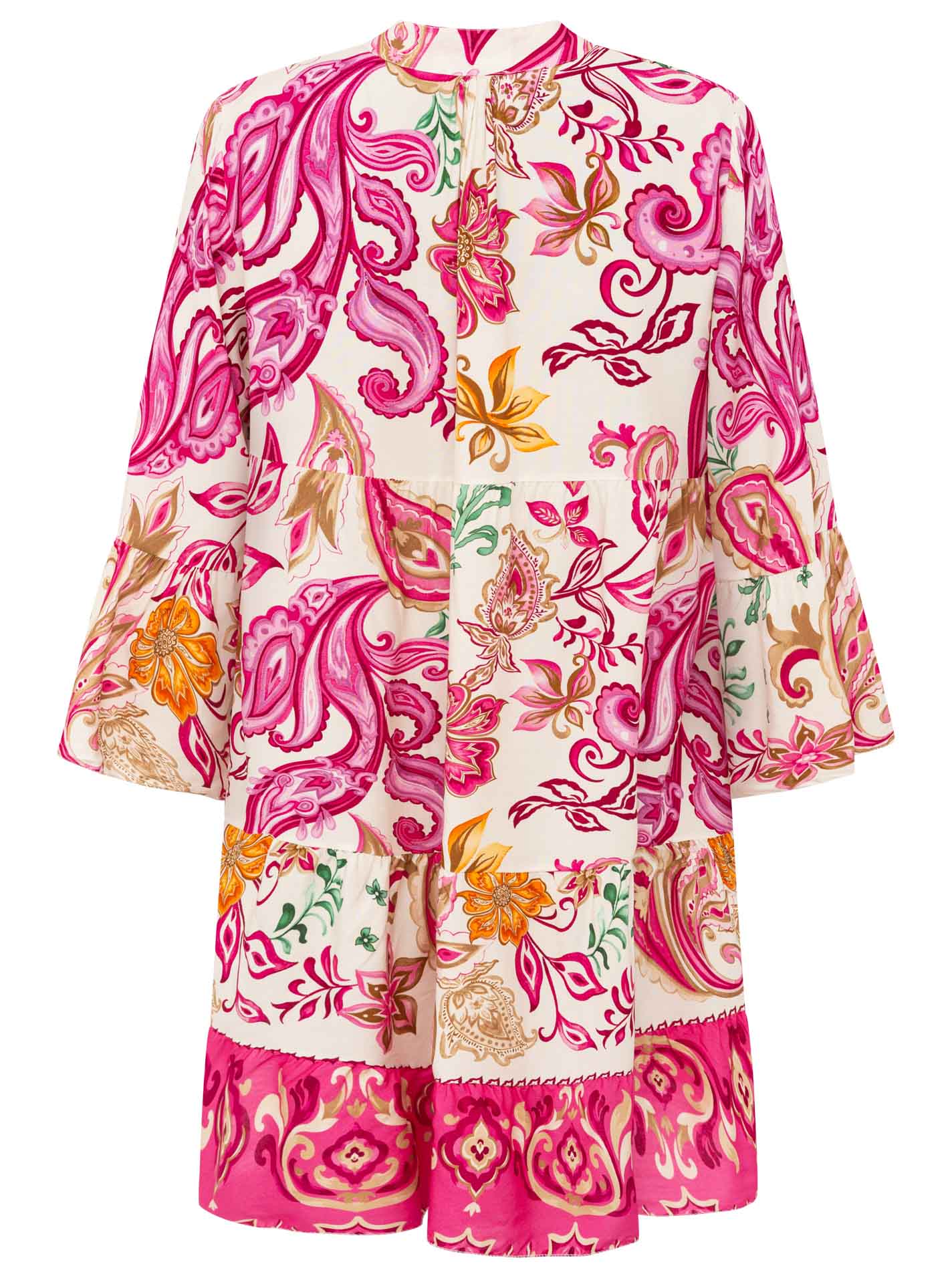đź’• Zwillingsherz Kleid Viskose "The Summer Paisley" Pink