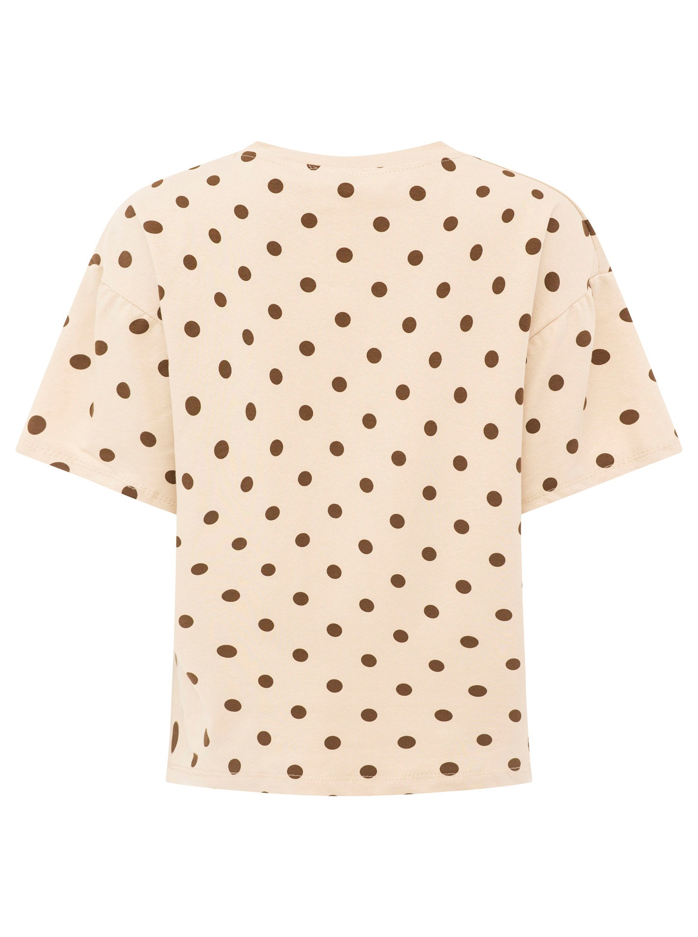 đź’• Zwillingsherz T-Shirt BW "Polka Dots" Beige