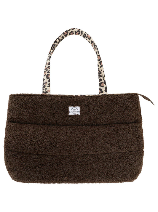 💕 Zwillingsherz Shopper "Teddy Leo Classic" Tasche Braun