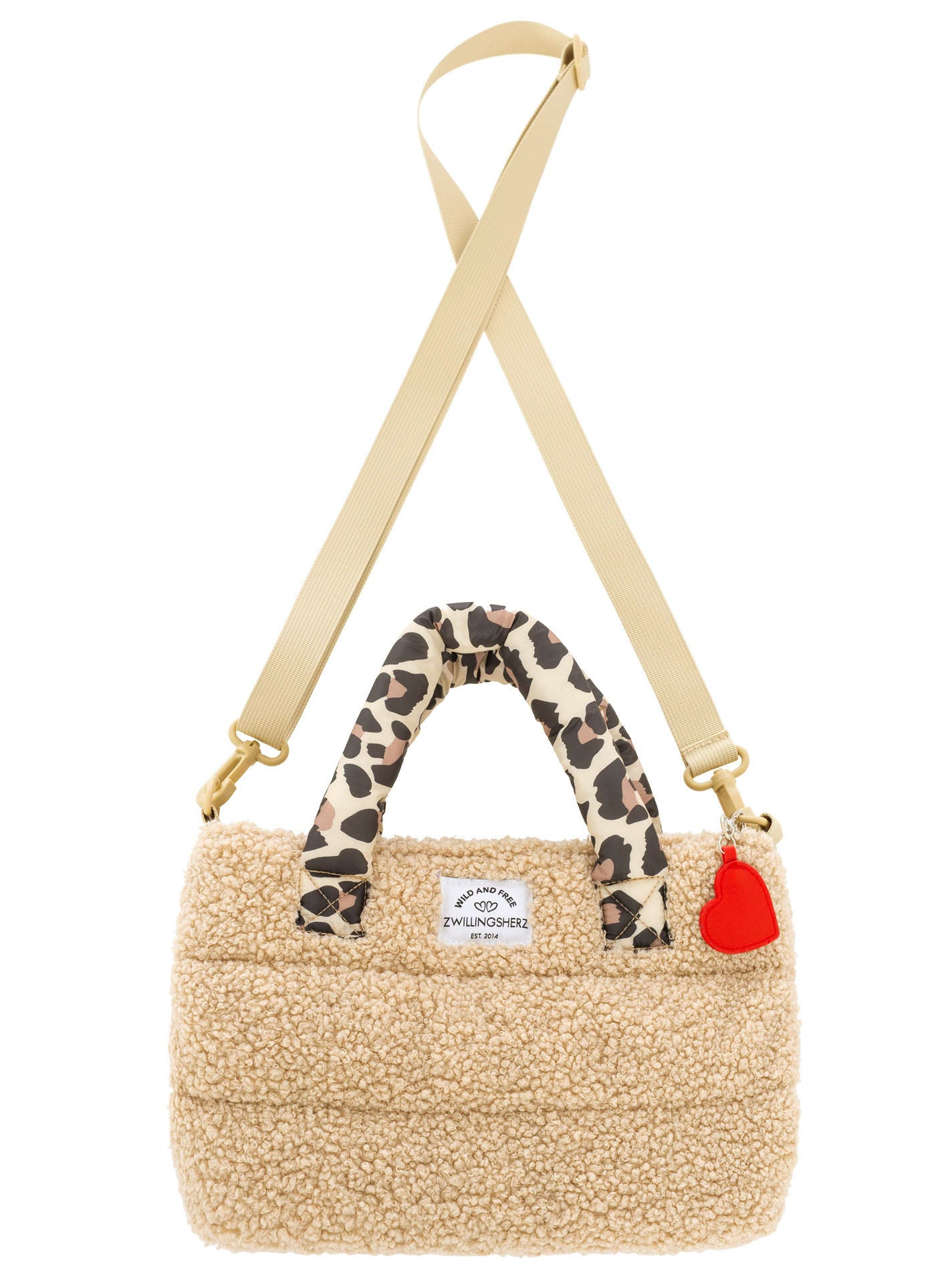 đź’• Zwillingsherz Tasche "Teddy Leo Classic" Beige