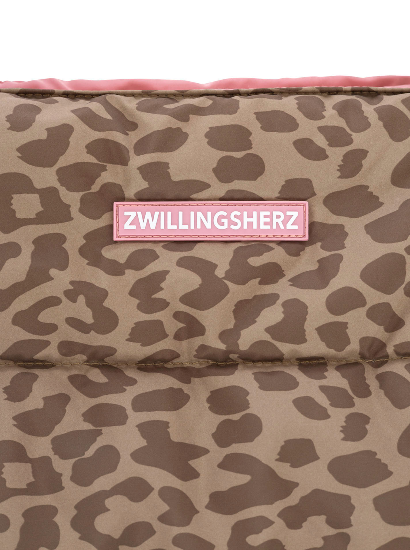 đź’• Zwillingsherz Shopper "Leo Allover" Tasche Taupe