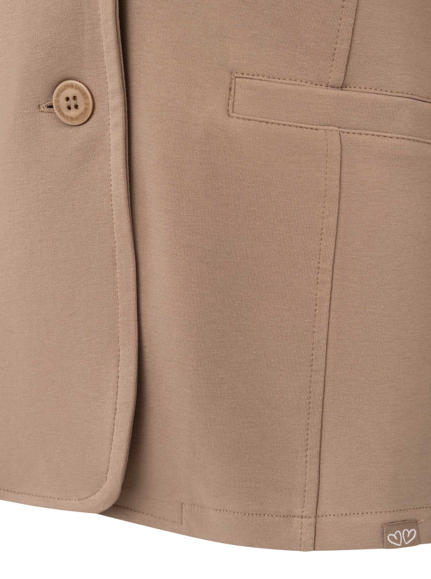 đź’• Zwillingsherz Jerseyblazer "Zwillingsherz" Taupe