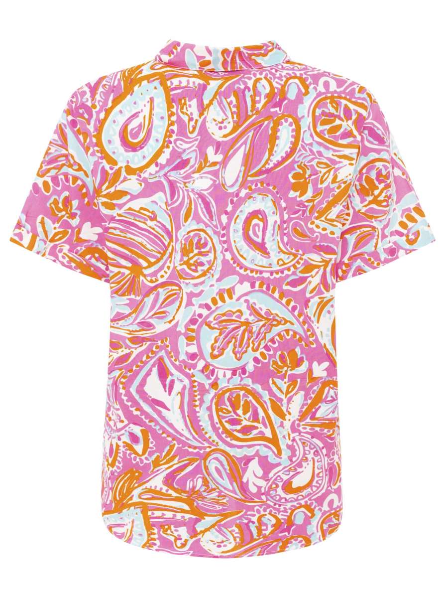 đź’• Zwillingsherz Bluse "Summer Vibes" Kurzarm Viskose Candy